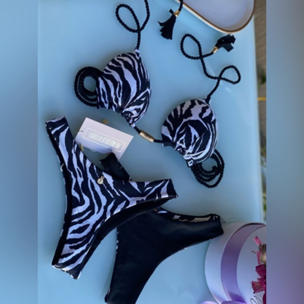 NEW! Zebra Brazilian Bikini Set